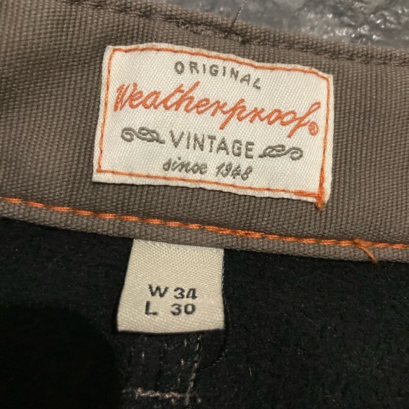 Weatherproof Vintage Mens Fleece Lined Pants Size 34 x 30 - Picture 4 of 11